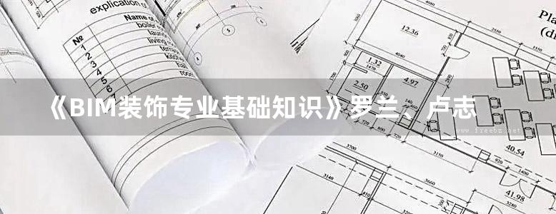 《BIM装饰专业基础知识》罗兰、卢志宏 2018版